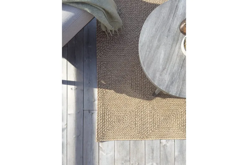 Wiltontæppe tæppe Naturlig Firkant 240x340 cm - 240x340 cm - Tekstiler - Tæpper - Udendørs tæpper