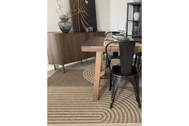 Wiltontæppe tæppe Naturlig Form 160x230 cm - 160x230 cm - Tekstiler - Tæpper - Udendørs tæpper
