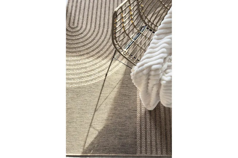 Wiltontæppe tæppe Naturlig Form 240x340 cm - 240x340 cm - Tekstiler - Tæpper - Udendørs tæpper