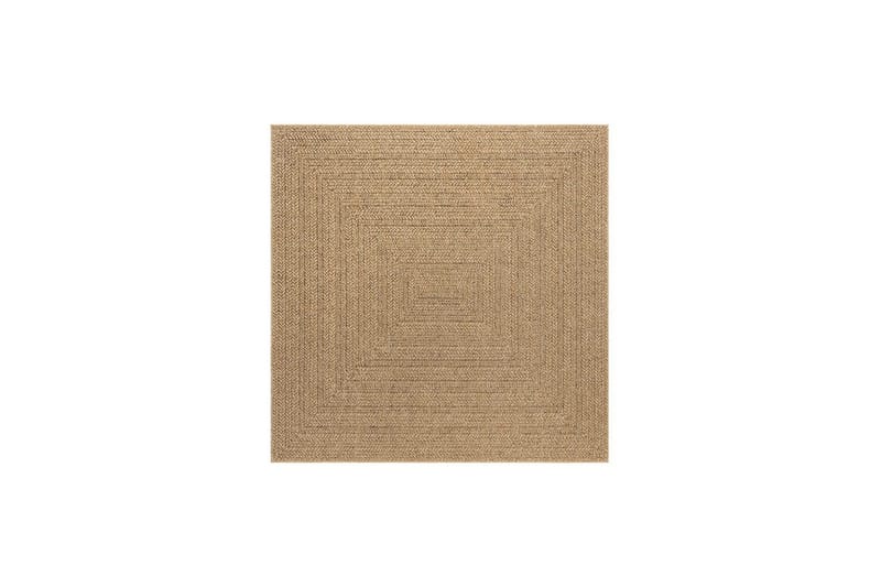 Wiltontæppe tæppe Naturlig Ramme 200x200 cm, 200x200 cm
