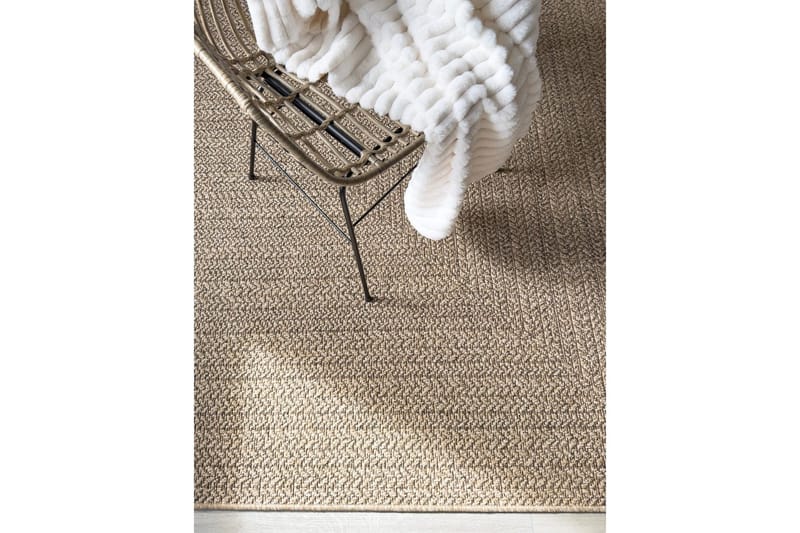 Wiltontæppe tæppe Naturlig Ramme 280x280 cm - 280x280 cm - Tekstiler - Tæpper - Udendørs tæpper