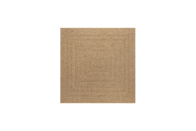 Wiltontæppe tæppe Naturlig Ramme 280x280 cm - 280x280 cm - Tekstiler - Tæpper - Udendørs tæpper