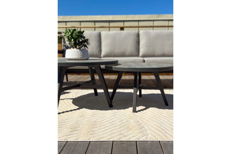 Wiltontæppe tæppe Orlando Modern 200x290 cm, Natur - 200x290 cm, Natur - Tekstiler - Tæpper - Udendørs tæpper