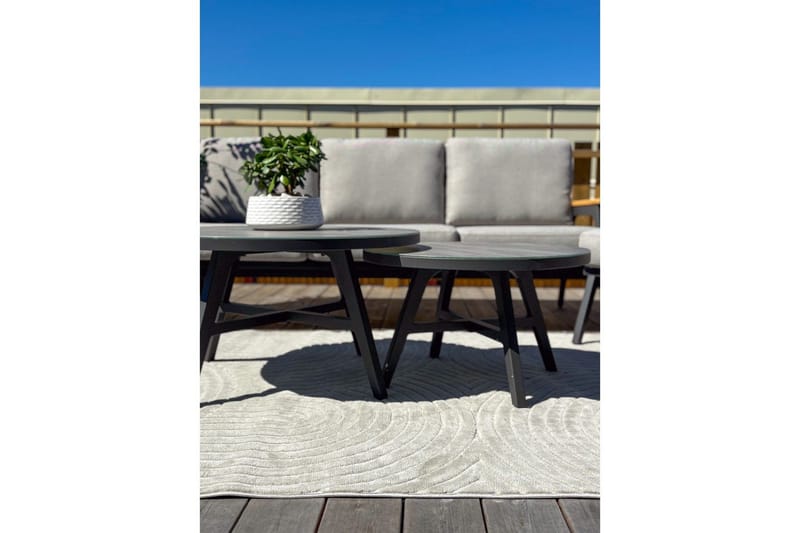 Wiltontæppe tæppe Orlando Zen 200x290 cm, Grå - 200x290 cm, Grå - Tekstiler - Tæpper - Udendørs tæpper