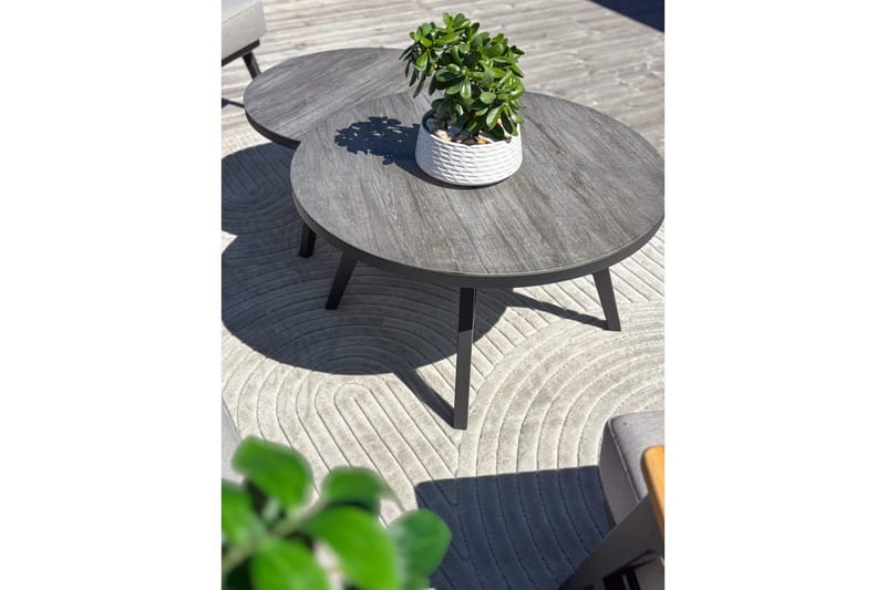 Wiltontæppe tæppe Orlando Zen 200x290 cm, Grå - 200x290 cm, Grå - Tekstiler - Tæpper - Udendørs tæpper