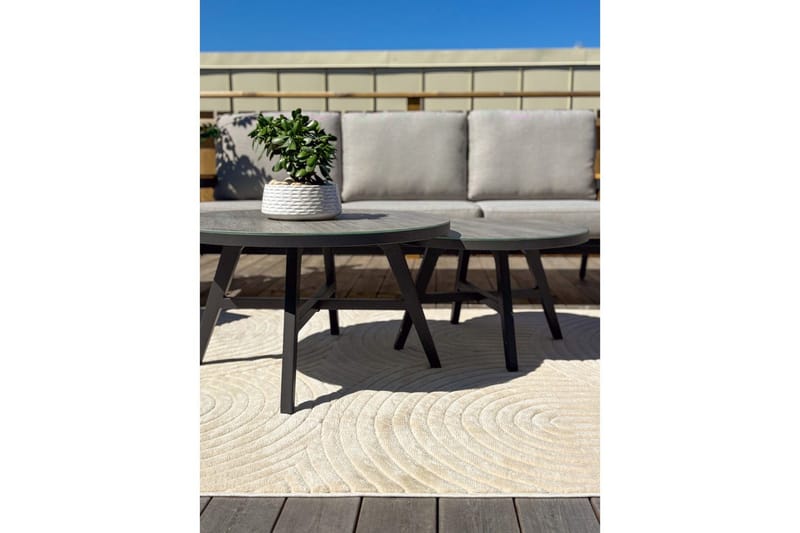 Wiltontæppe tæppe Orlando Zen 200x290 cm, Jute - 200x290 cm, Jute - Tekstiler - Tæpper - Udendørs tæpper