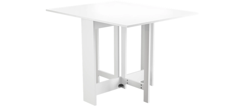 Jeba Rektangulært Spisebord med klapper 80 cm med plads til 4 personer, Hvid