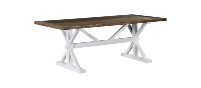 Lyon Udvideligt Spisebord 200 cm, Natur/Hvid