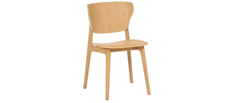 Jerup Spisebordstol Massivt Eg, Brun