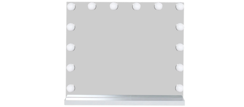 Glow Makeup-spejl 50 cm med LED Belysning, Hvid